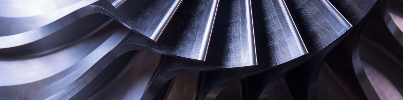 Close up of a Rotoflow turboexpander impeller